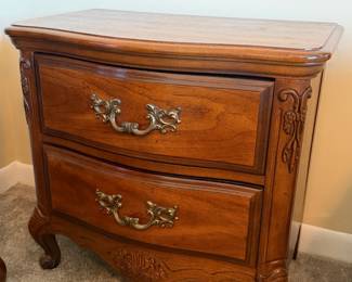 VINTAGE BASSETT FRENCH PROVINCIAL NIGHT STAND - 2 AVAILABLE IN 2 LOTS