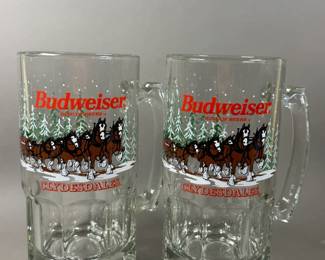 BUDWEISER CLYDESDALE BEER MUGS