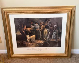 HARRIET TUBMAN'S UNDERGROUND RAILROAD FRAMED PRINT