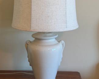 FRENCH COUNTRY STYLE CERAMIC TABLE LAMP W CRACKLE GLAZE - 2 AVAILABLE IN 2 LOTS