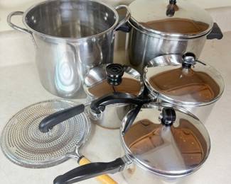 POTS & PANS REVERE &  FARBERWARE