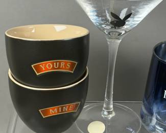 BAR GLASSES PLAYBOY MARTINI BAILEYS HPNOTIQ CROWN ROYAL & MORE