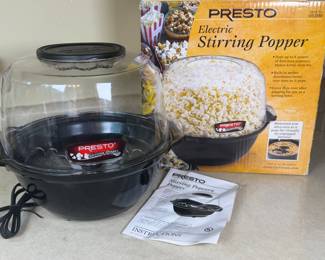 PRESTO ELECTRIC STIRRING POPCORN POPPER