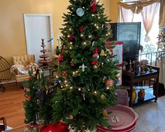 Christmas tree and various decor