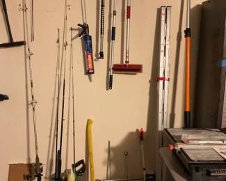 Fishing poles and tools