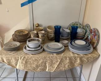 Plates and saucers and bowls