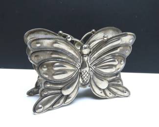 Vintage Godinger Silver Plated Butterfly Napkin Holder