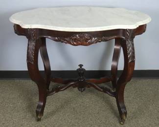 Beautiful Antique Marble Top Center Table