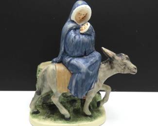 Vintage Lego Company Jesus & Mary Planter - Made in Japan