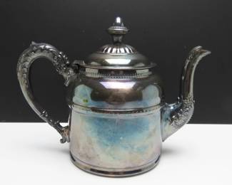 Rochester Stamping Works Plated Tea Pot