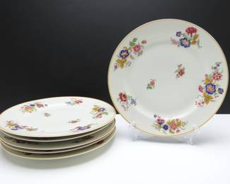Lot of 6 Antique Haviland & Co. "Lorraine" Limoges Plates - Made in France - (1894-1931)