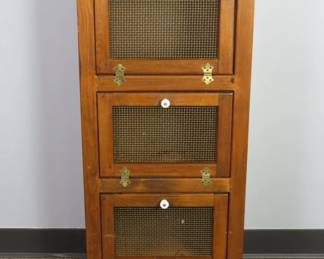 Vintage Pine Potato & Onion Cabinet
