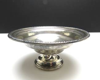 Vintage Weighted Sterling Silver Candy Dish - TW 75.2g