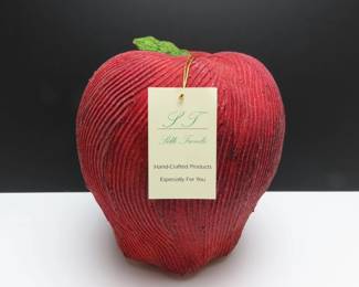 Large LT Silk Trends Handcrafted 10" Apple Décor
