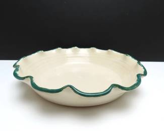 Teague's Frogtown Pottery Pie Plate - Made in North Carolina
