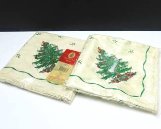 2 Packs of Spode Christmas Tree Table Napkins