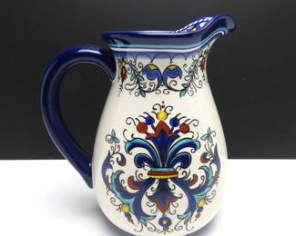 Pier 1 Imports "San Marino" Ceramic 8.5" Pitcher