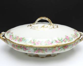 Antique Charles Field Haviland Covered Dish Produced at the GDA Limoges, France Facility (1900-1914)