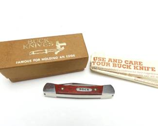 Vintage Buck Pony Model 705 Pocket Knife in Original Box with Paperwork
