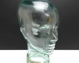 Vintage Molded Glass Mannequin Head