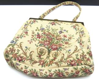 Vintage Needlework Handbag - Made in Western Germany