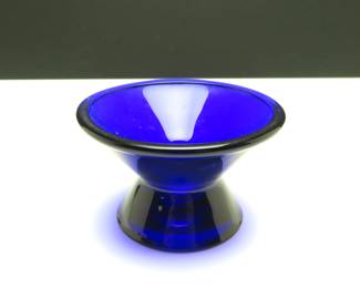 Cobalt Blue Iittala Karito Candlestick by Kaj Franck- Made in Finland