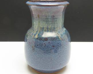 Handcrafted Greenfire Pottery Vase Signed by Dan Feibig - Corrales, New Mexico