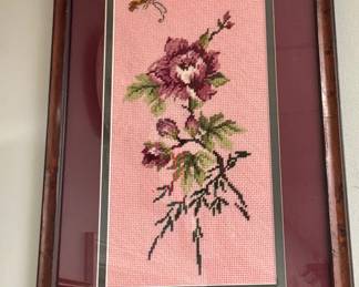 Framed needle point