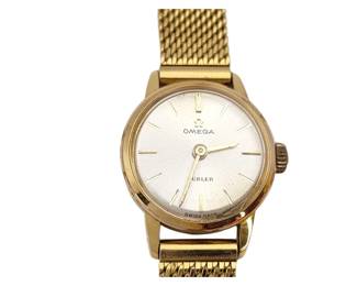 089 Omega Handwound Womens Vintage Watch with Aftermarket Strap