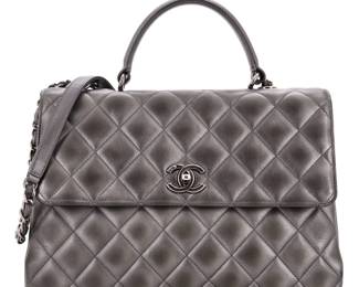 052 Chanel Trendy CC Quilted Lambskin Handbag