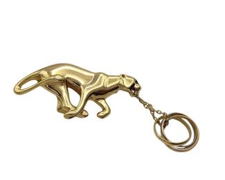 194 Cartier Panthere Trinity 18K Yellow Gold Vintage Pin Brooch