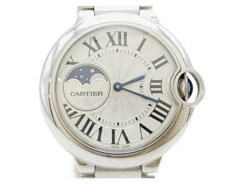051 Cartier Ballon Bleu WSBB0021 Automatic Mens Watch with Moon Phase Indicator