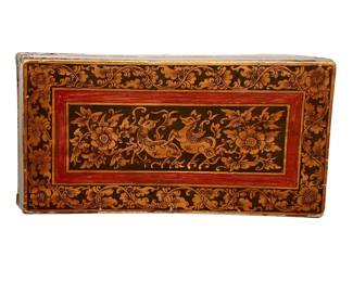 151 Antique Burmese Lacquer Box, 16th19th Century