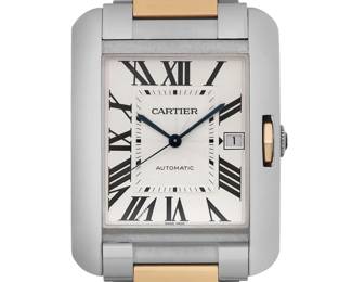 087 Cartier Tank Anglaise XL 18K Rose Gold Watch