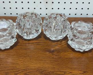  Two Pairs of Tiffany & Co Votive Candleholders