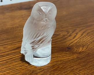 Lalique Frosted Owl