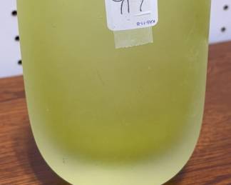 1996 Susan Ford Yellow Art Glass Vase