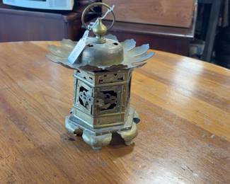 Brass Japanese Hanging Tsuridoro Lantern