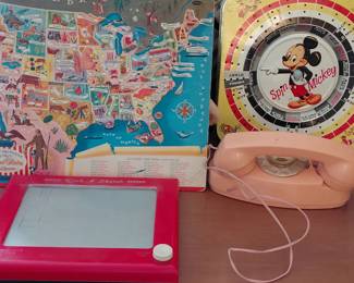 Vintage toys (like Etch-a-Sketch)