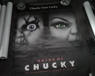 DSCF0069  1-sheet movie poster for "Bride of Chucky".Happy Halloween!