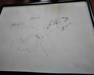 Bagism lithograph by Jon Lennon. In perfect condition.