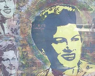 Closeup of Patsy Cline poster