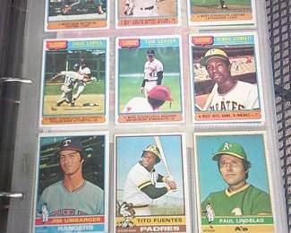 Baseball cards-pictured is a 1976 Topps set.