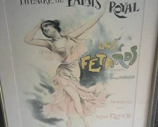 1900 era poster for the Palais Royal in Paris, France by "Pal"