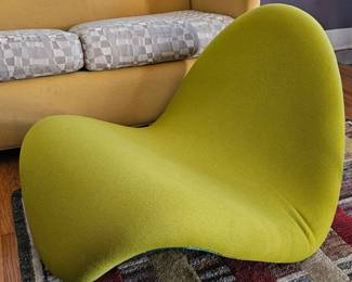 MCM set of 3 "Tongue Chairs" lounge chairs designed by Pierre Paulin.