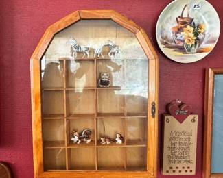 Vintage trinket shelf