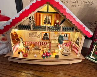 Wooden light up scene with music and movement