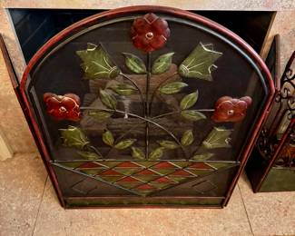 Jim Shore fireplace screen 