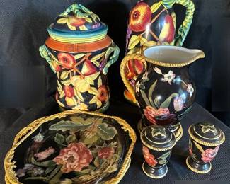 Raymond Waites Bali Plates 2, Bali Pitcher, Bali Salt Pepper and More