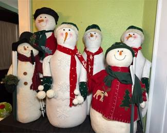 Family of Fabric Snow Folk JC Penney More